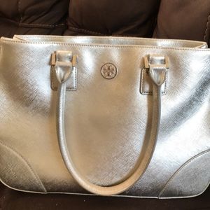 Tory Burch metallic bag